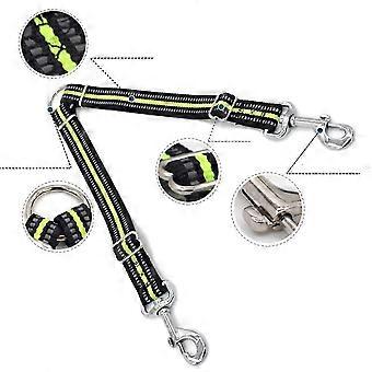 Dog Puppy Double Head Pet Traction Rope Reflective Stripe Strap Single Head