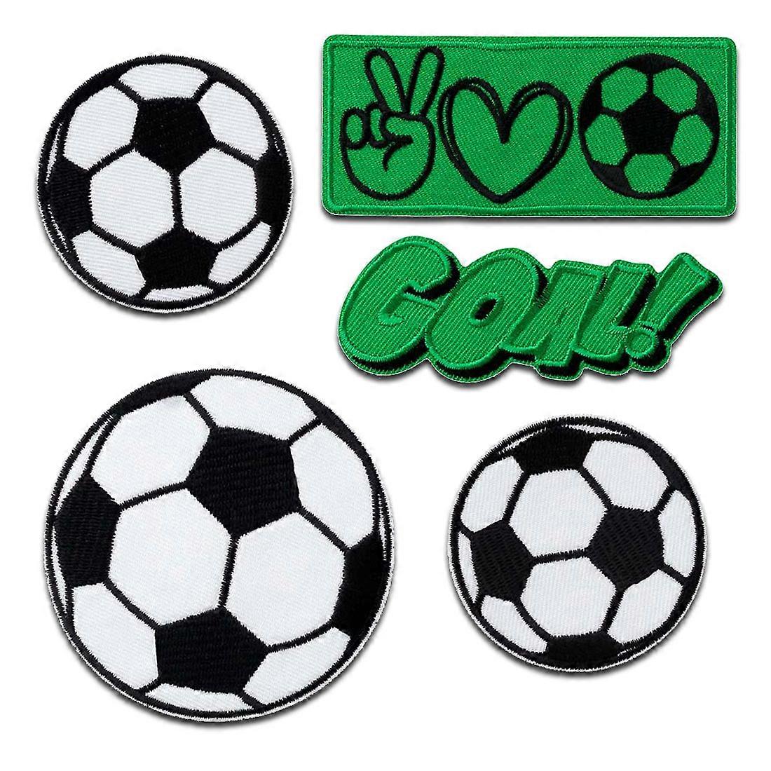Football Set - patch, iron-on patch, iron-on patch, size: 8 x 9 cm