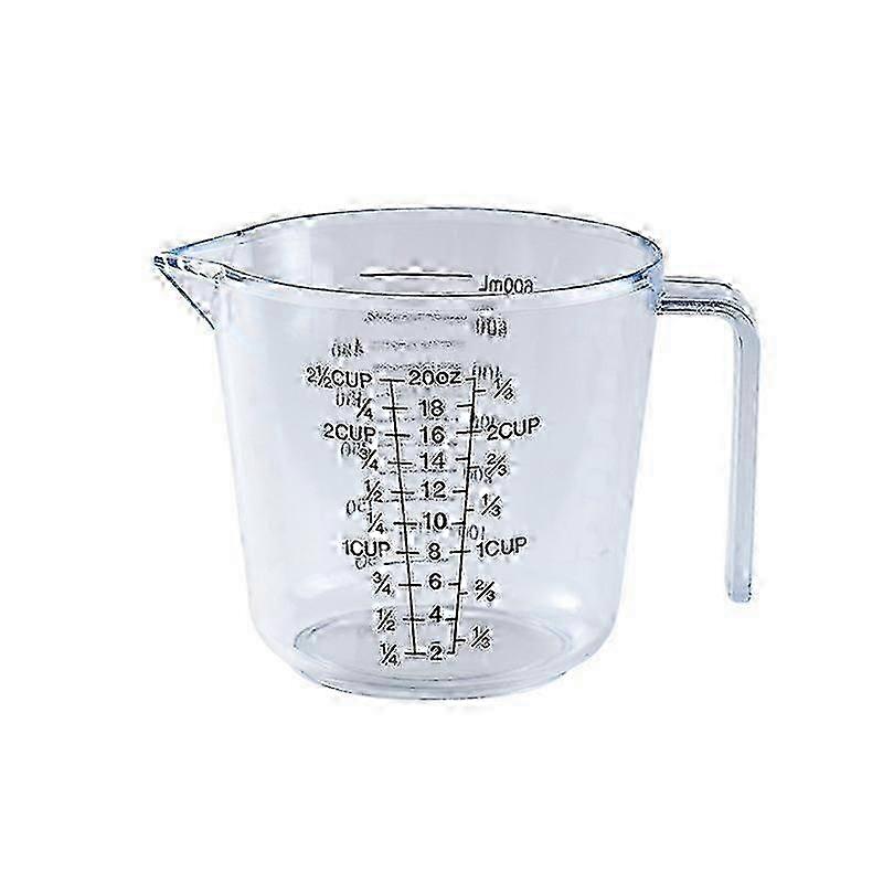 Clear Scale Measuring Cup with Handle Plastic Graduated Measuring Mugs compatible with Kitchen
