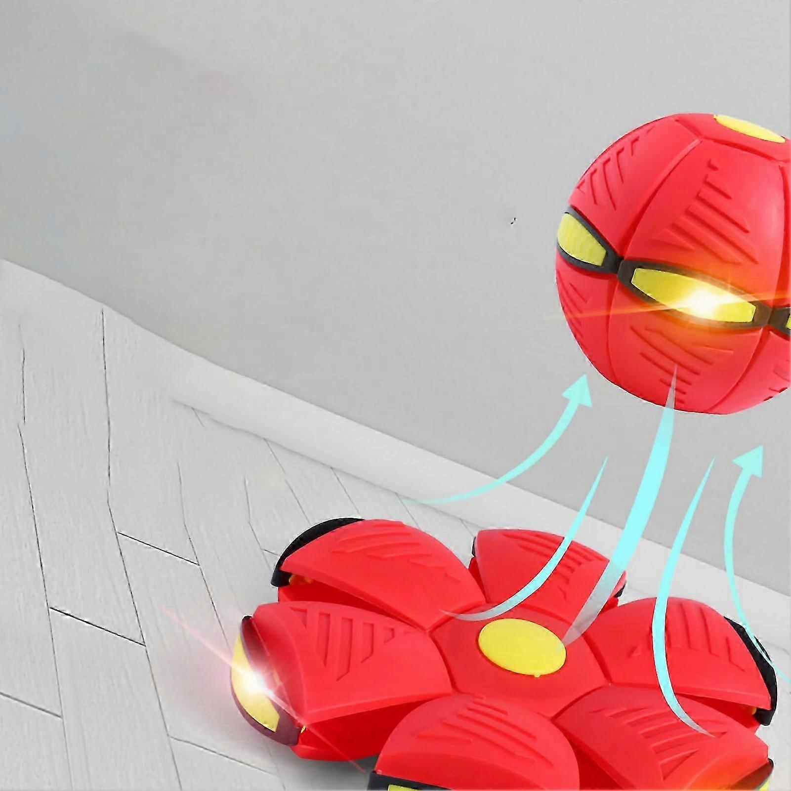 Flat Throw Ball for Decompression Interactive Parent Child Activity Red for Teenagers