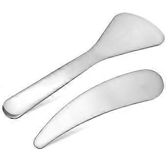 Stainless Steel Skincare Spatula Facial Cream Spoon Beauty Tool 4Pcs