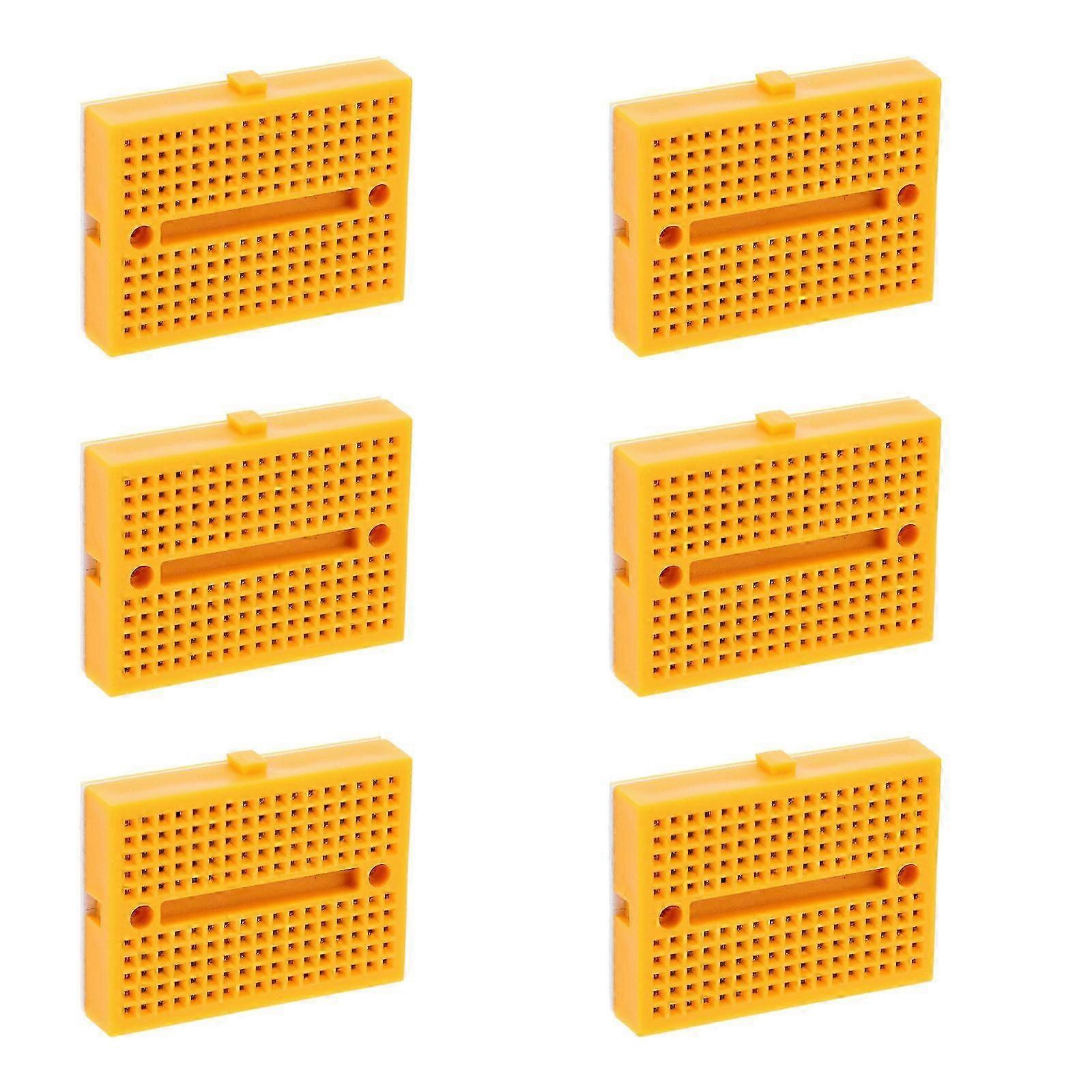 6pcs Bread Board Small Breadboard Circuit Experiment Breadboards Solderless Breadboards