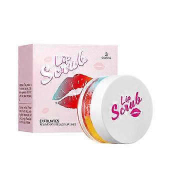 Lip Scrub for Gentle Exfoliation and Moisturizing Treatment - Tricolor Jojoba Oil Formula