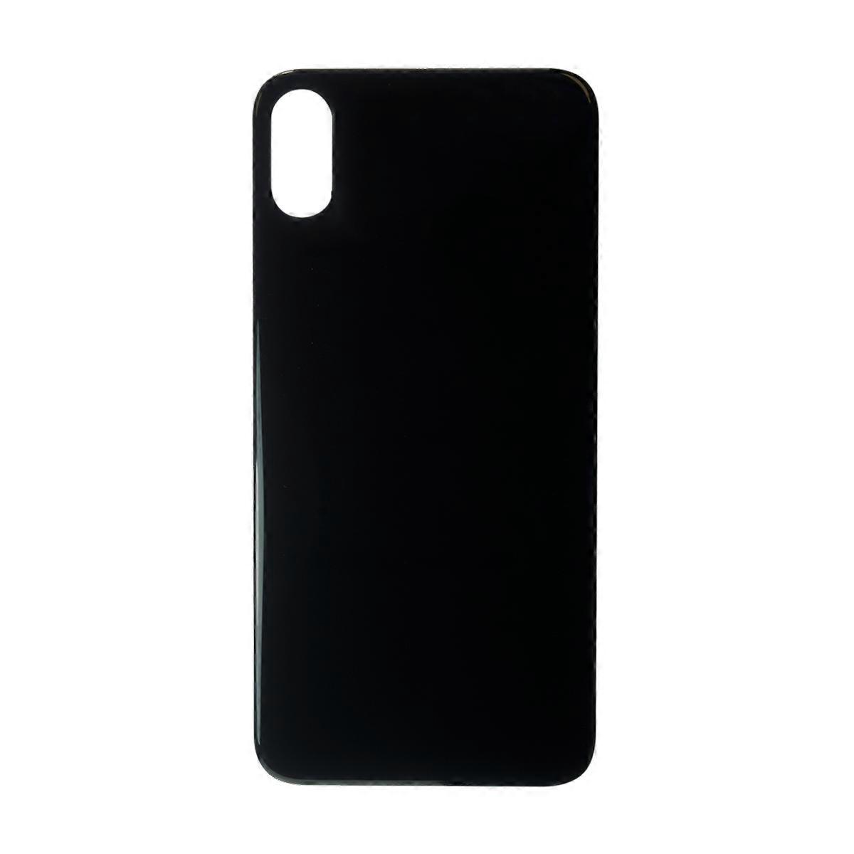 Glass Back For iPhone X Plain in Black