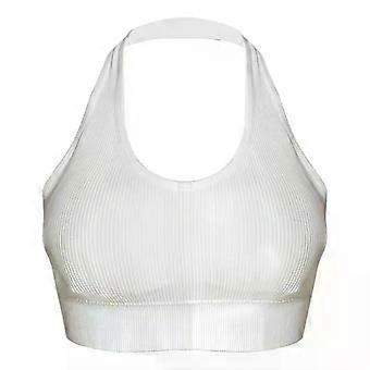 Fashion Sexy Halter Backless Bra Camisole for Women Wire Free Sport Top Suspenders Solid Crop Tops Shockproof Vest Lingerie