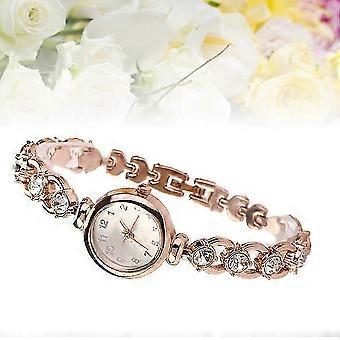 Women Quartz Watch Bracelet Watch for Wearing Use Golden  MX