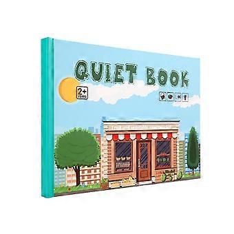 Livre sensoriel Éducatif Velcro Livre silencieux Livre Binder Occupé Livre Pâte Assorti Puzzle