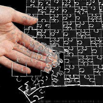 Przezroczyste puzzle Chłopcy Dziewczęta Śmieszne Przezroczyste Puste Akrylowe Puzzle Zabawki Przezroczyste Łatwe Gry Logiczne Trening Mózgu Puzzle