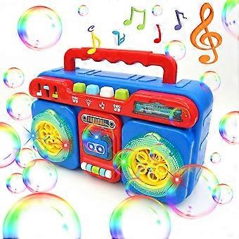 2025 New Model Bubble Machine, Portable Automatic for Kids, 5000+ Bubbles/Min, with Music & Light, Indoor/Outdoor