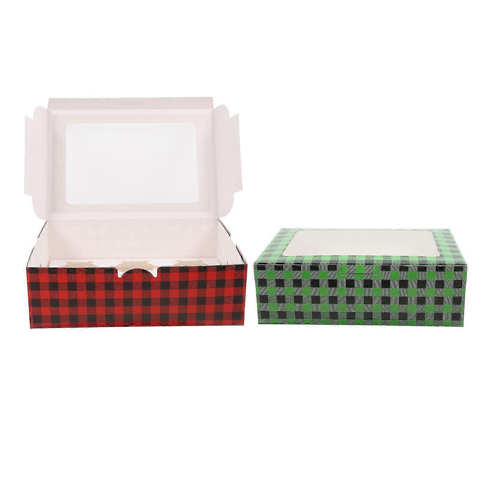 Egg Cake Packaging Box compatible with 12Pcs Mini Holiday Baked Goods Gift Boxes