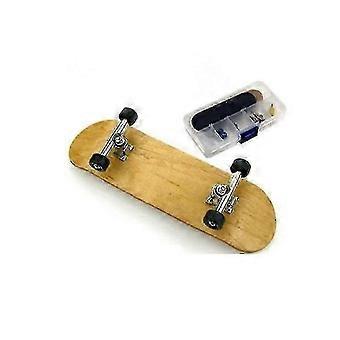 Skateboard da dito con mini lega professionale, tavola completa in legno d'acero e scatola, allevia lo stress, regalo ideale per bambini.