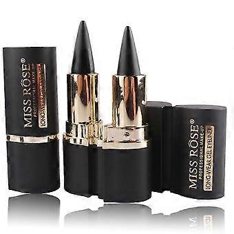 Wasserfester schwarzer Eyeliner-Gel von MISS ROSE, langanhaltend, praktisch für unterwegs, geeignet für