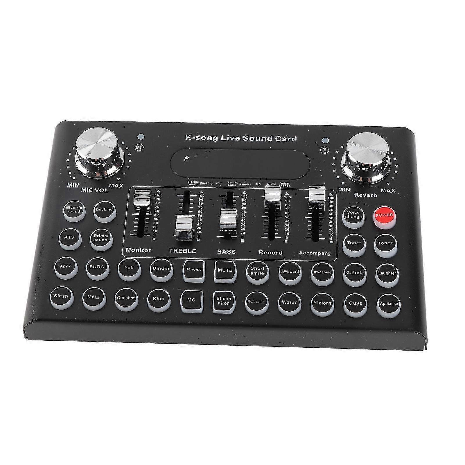 Compact Audio Mixer 820mAh 18 Effect Buttons