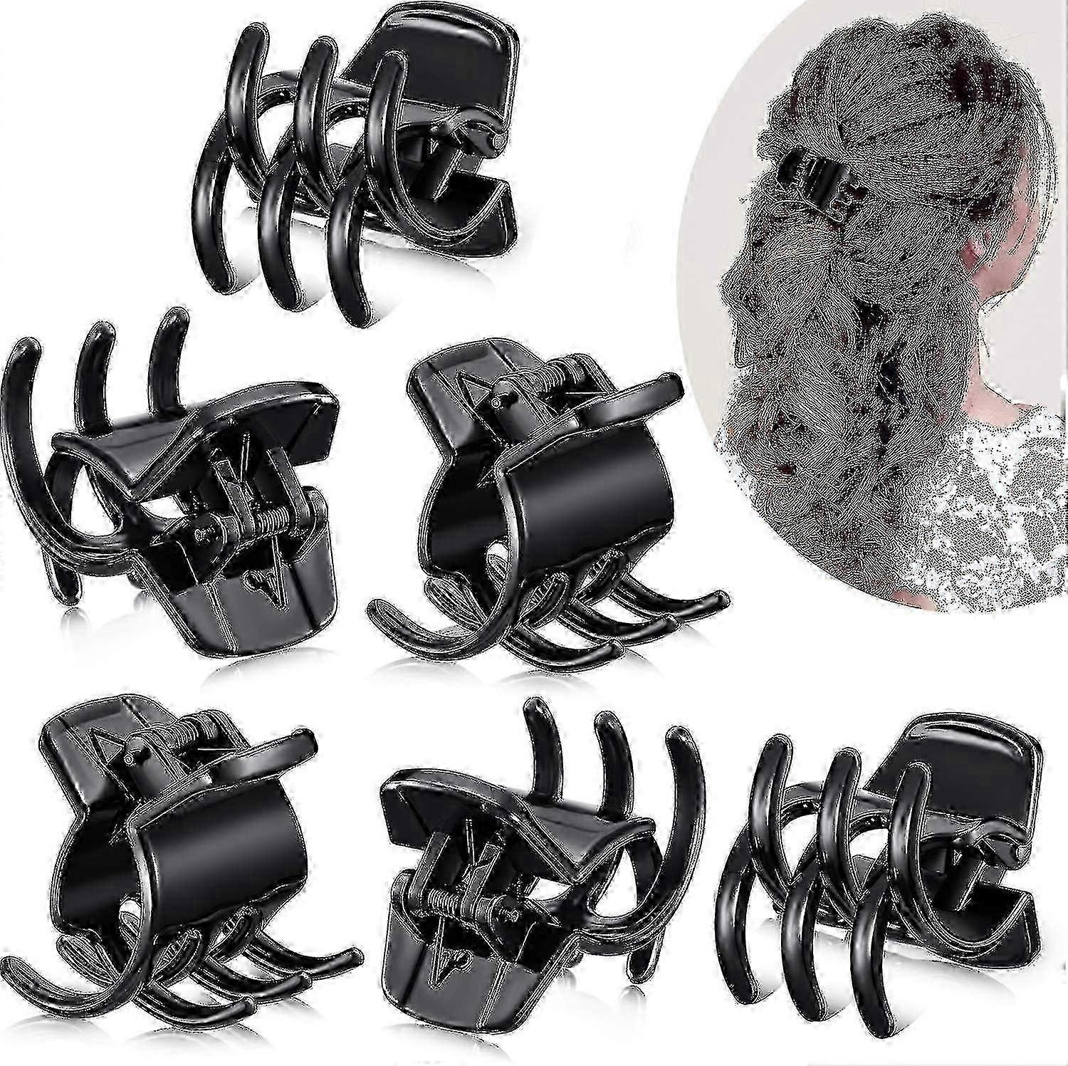 12-Pack Medium Hair Clips 1.3"