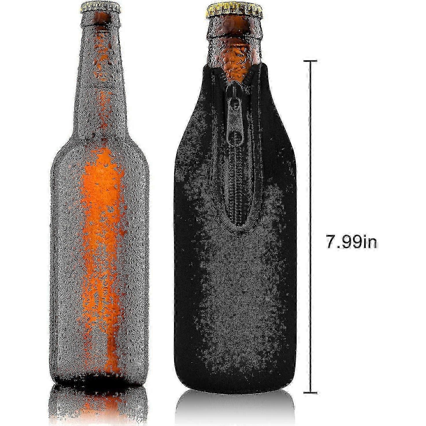 4-Pack Zip-Up Beer Bottle Insulator