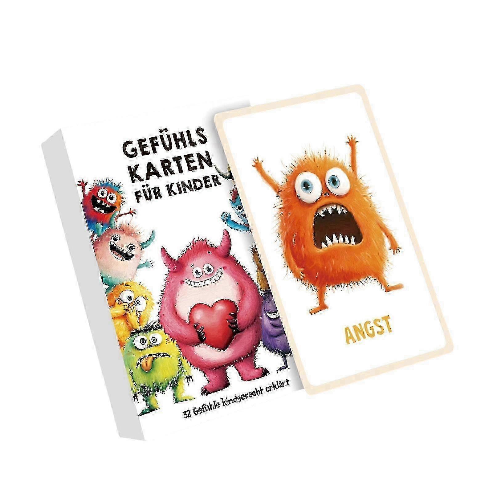 32-Piece Monster Emotion Flashcards
