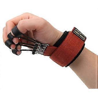 Finger and Hand Extensor Exerciser Trainer with Resistance Band, Adjustable Tension, Ergonomic Velcro Strap, for Musicians, Therapists, Doctors