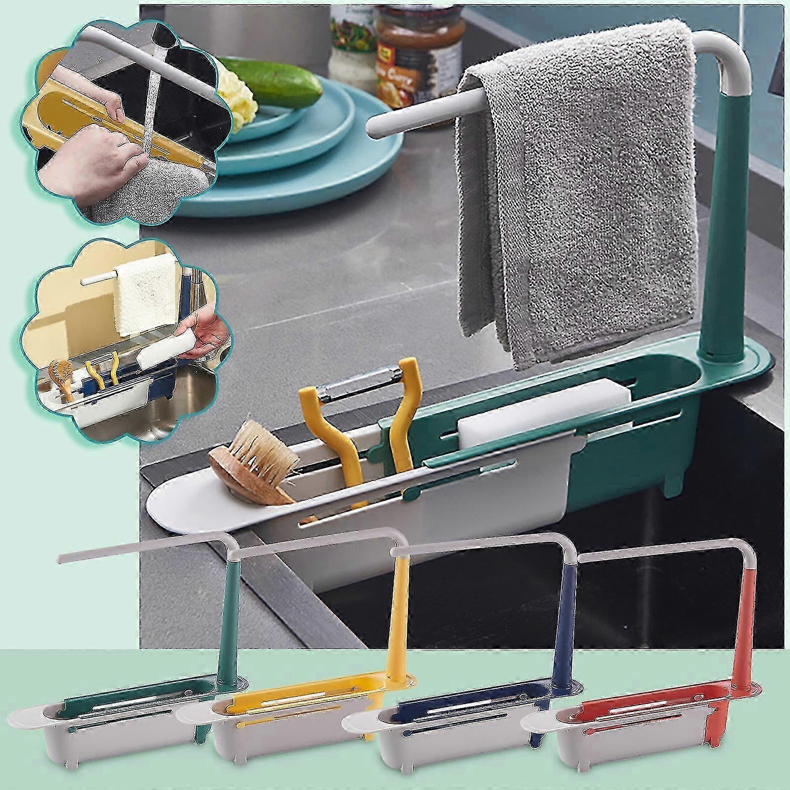 Telescopic Drain Rack Sink Shelf
