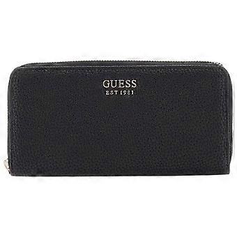 GUESS Brenton Large Zip Around Purse - Black