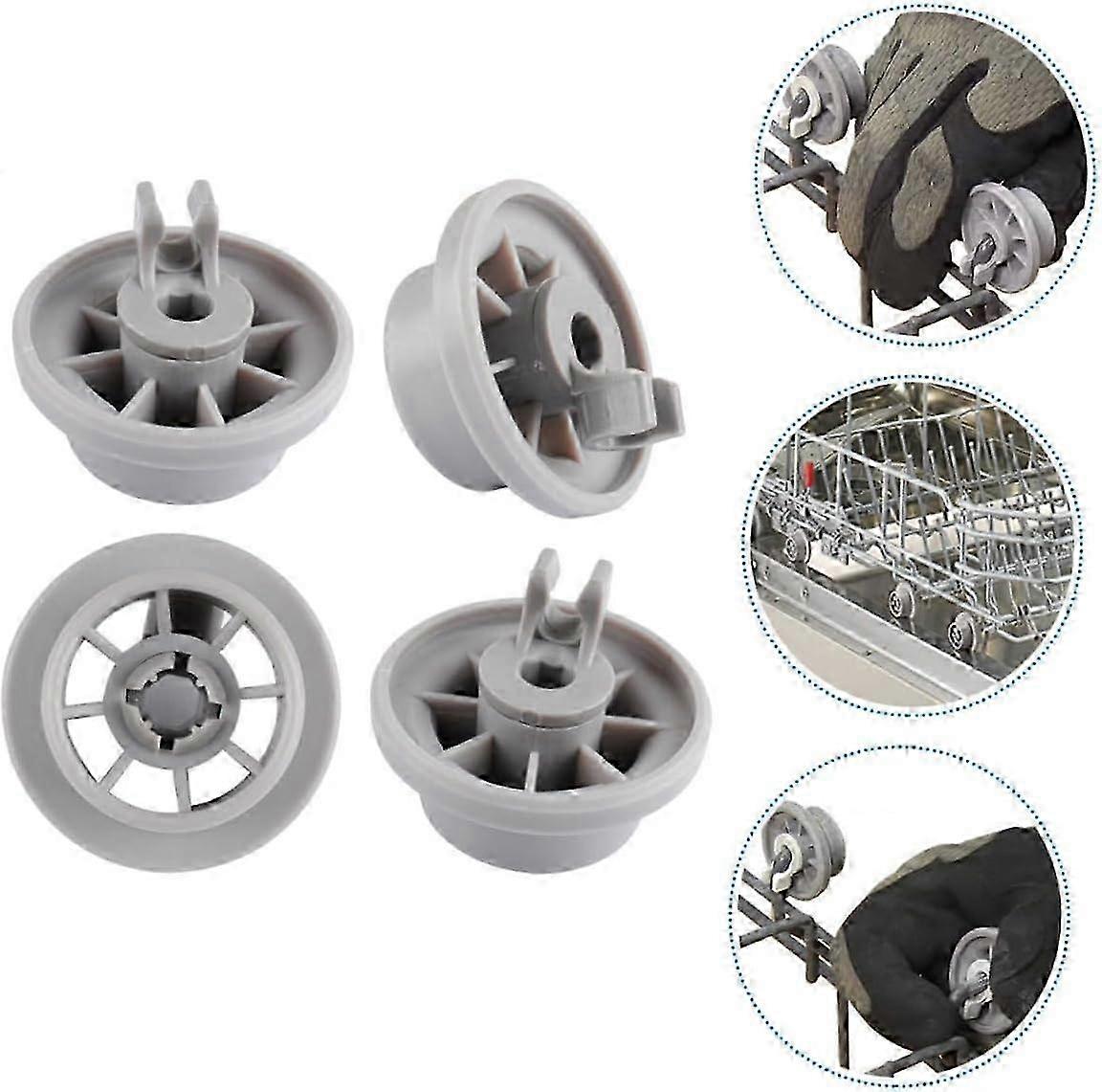 Durable Dishwasher Rack Roller Kit