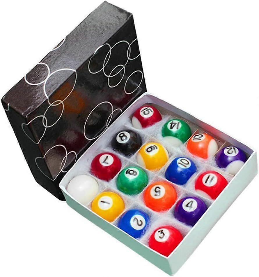 25mm Resin Mini Billiard Balls Set