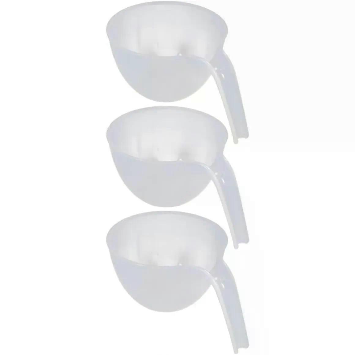 3pcs Plastic Sauce Mixing Bowl with Handle, Stackable Design