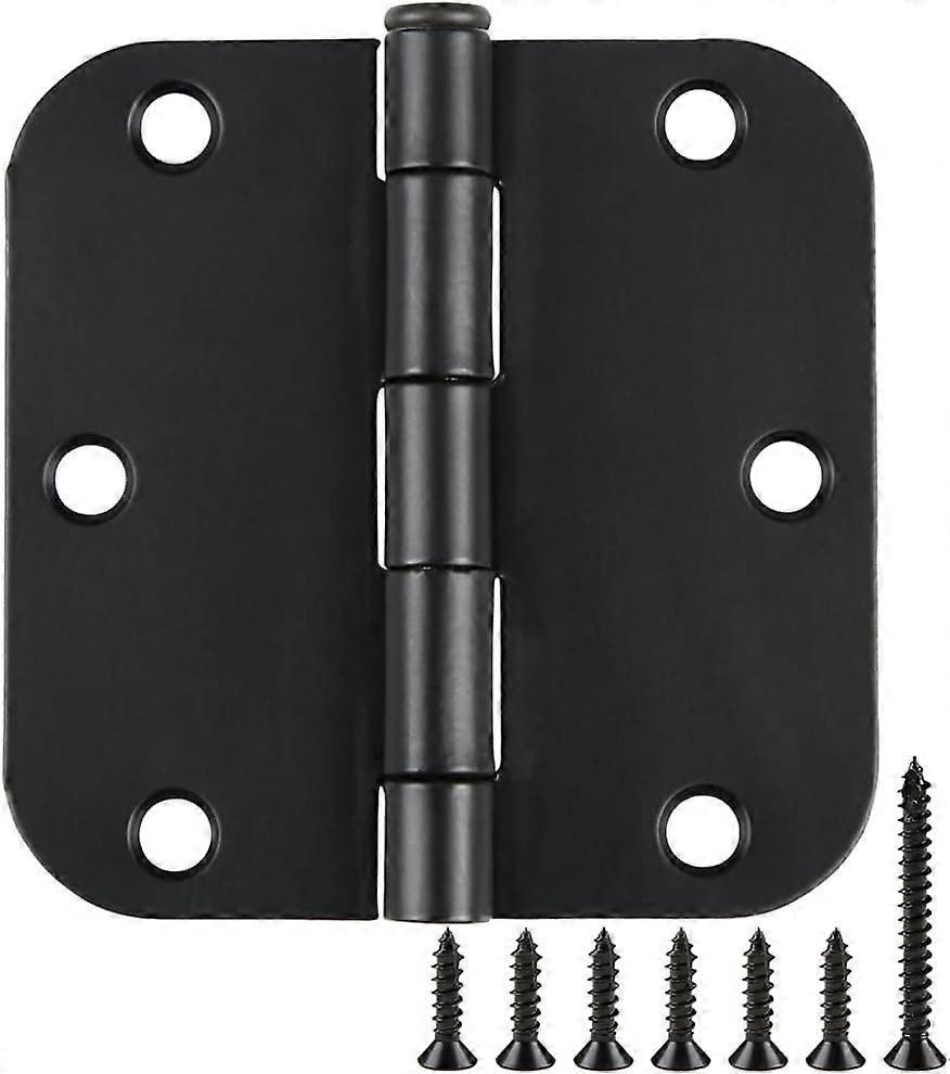 3.5 Inch Matte Black Full Mortise Hinges Set