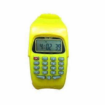 Multifunction Digital Calculator with LED Watch Silicone Sports for Kids Children Calculating