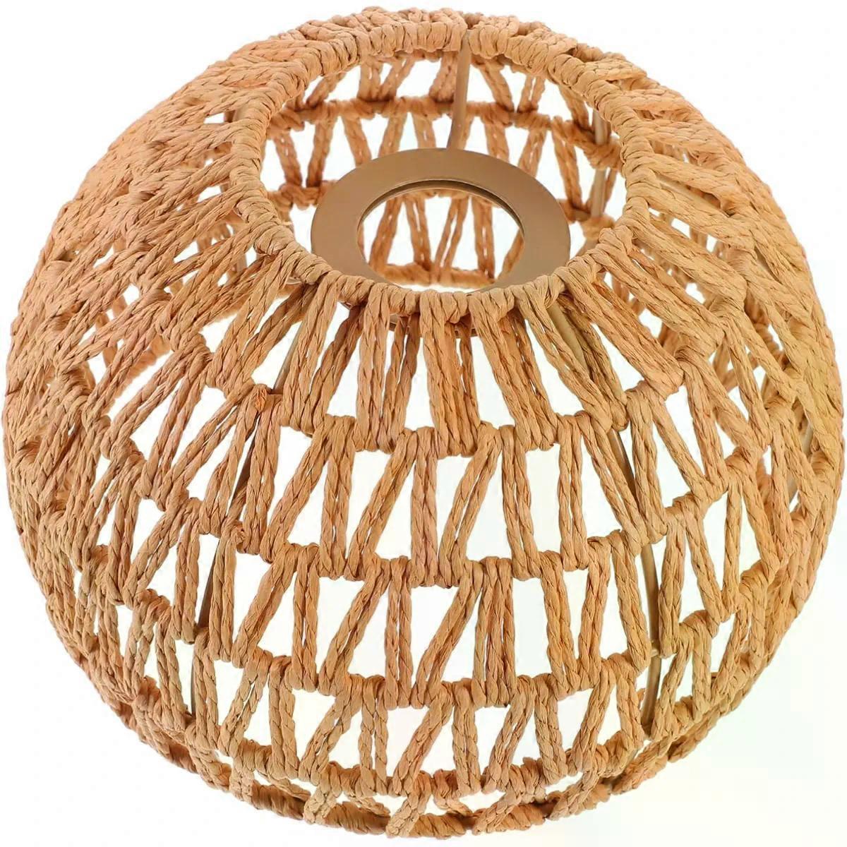 Rope Woven Lamp Shade for E27 Chandelier Ceiling Light