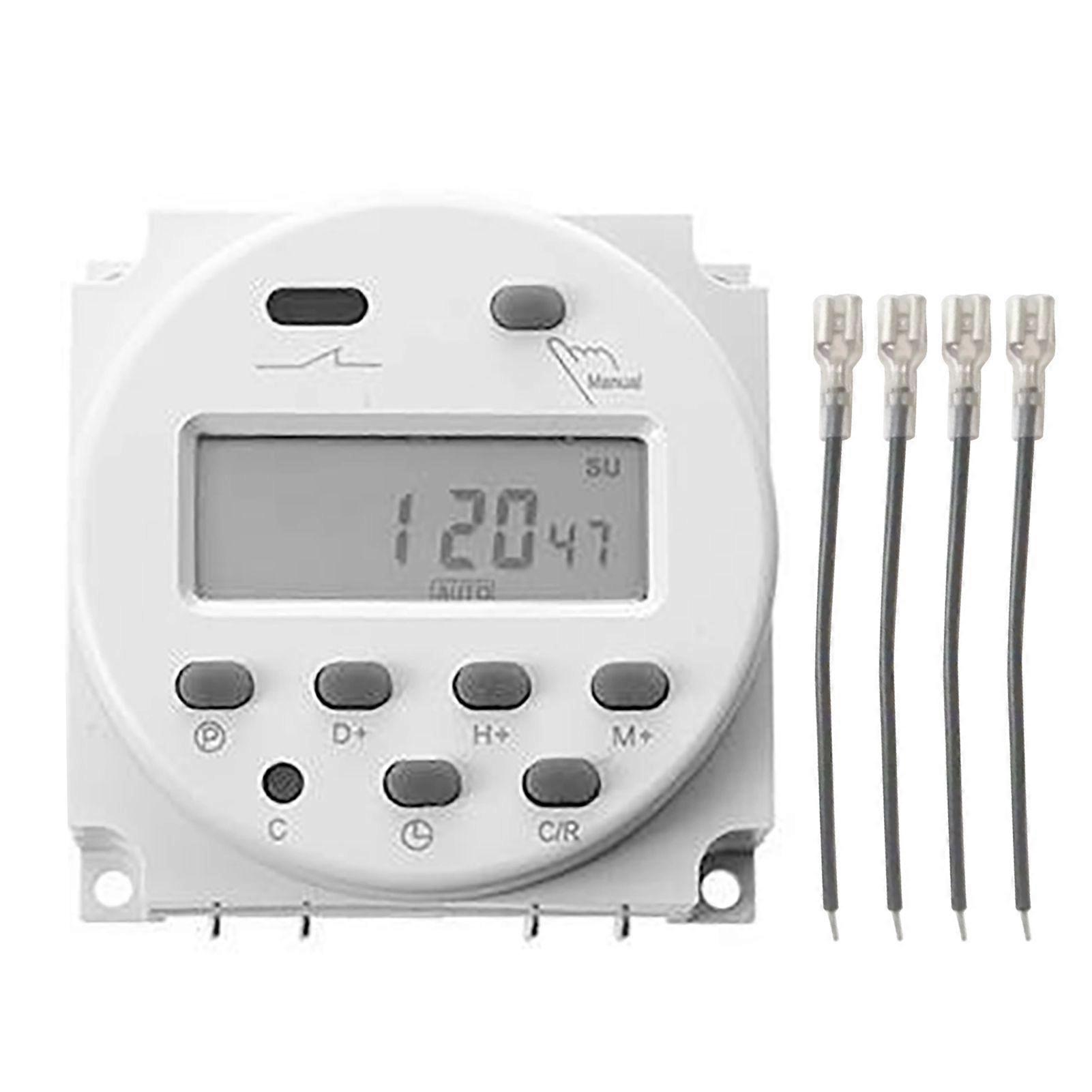 Digital Timer Microcomputer Time Control Switch LCD Display CN101A DC12V 4 Cables YEMAA