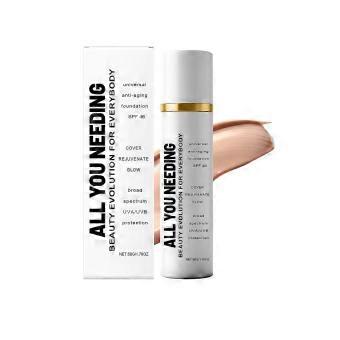 Age Defying Foundation Moisturizing Cream with Anti-Aging Color Missing Age Defying Foundation Makeup Lightweight Coverage Waterproof and Durable Univ