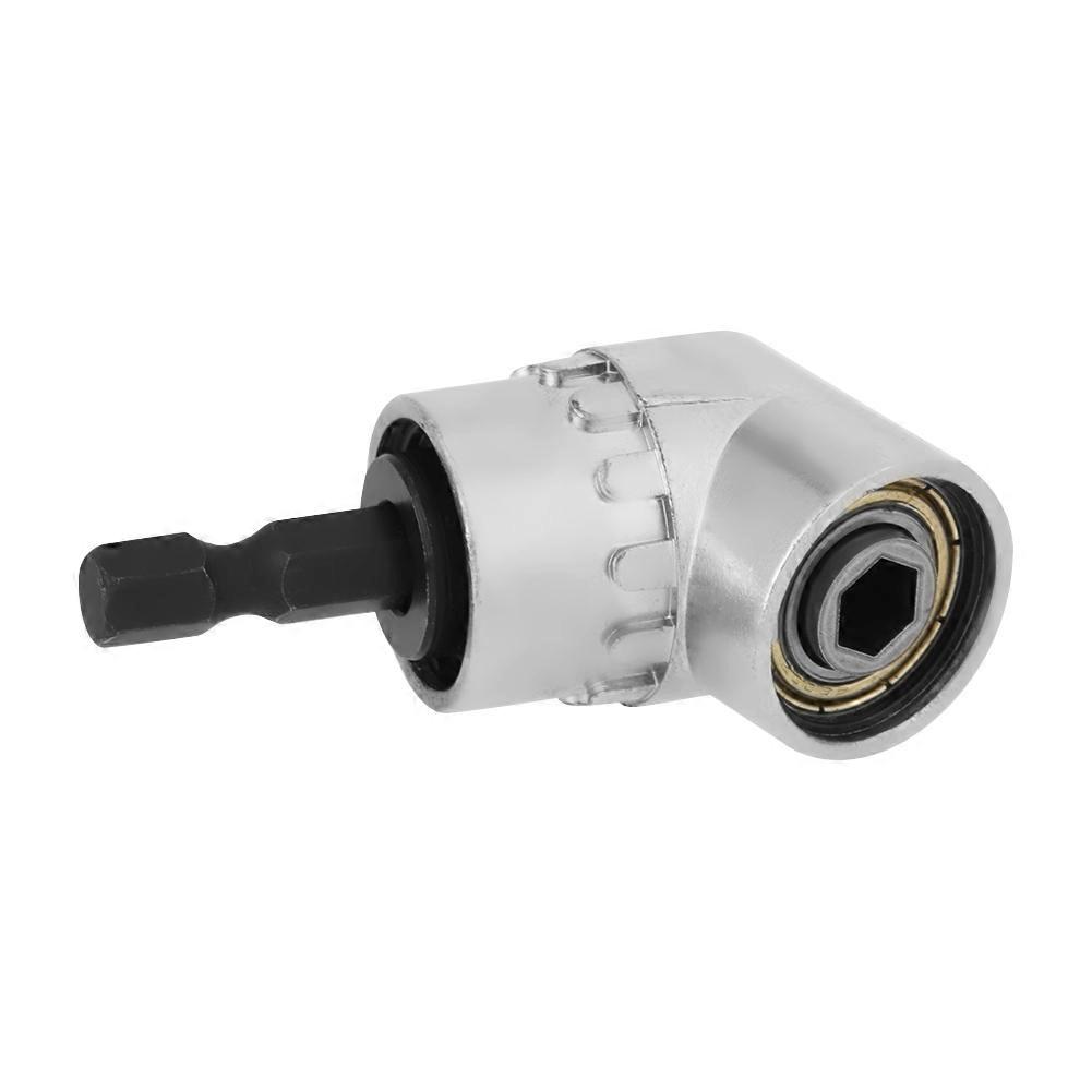 Adjustable Screwdriver Socket Holder Adapter for 1/4" 105 Degree Angle Hex Extension Bit