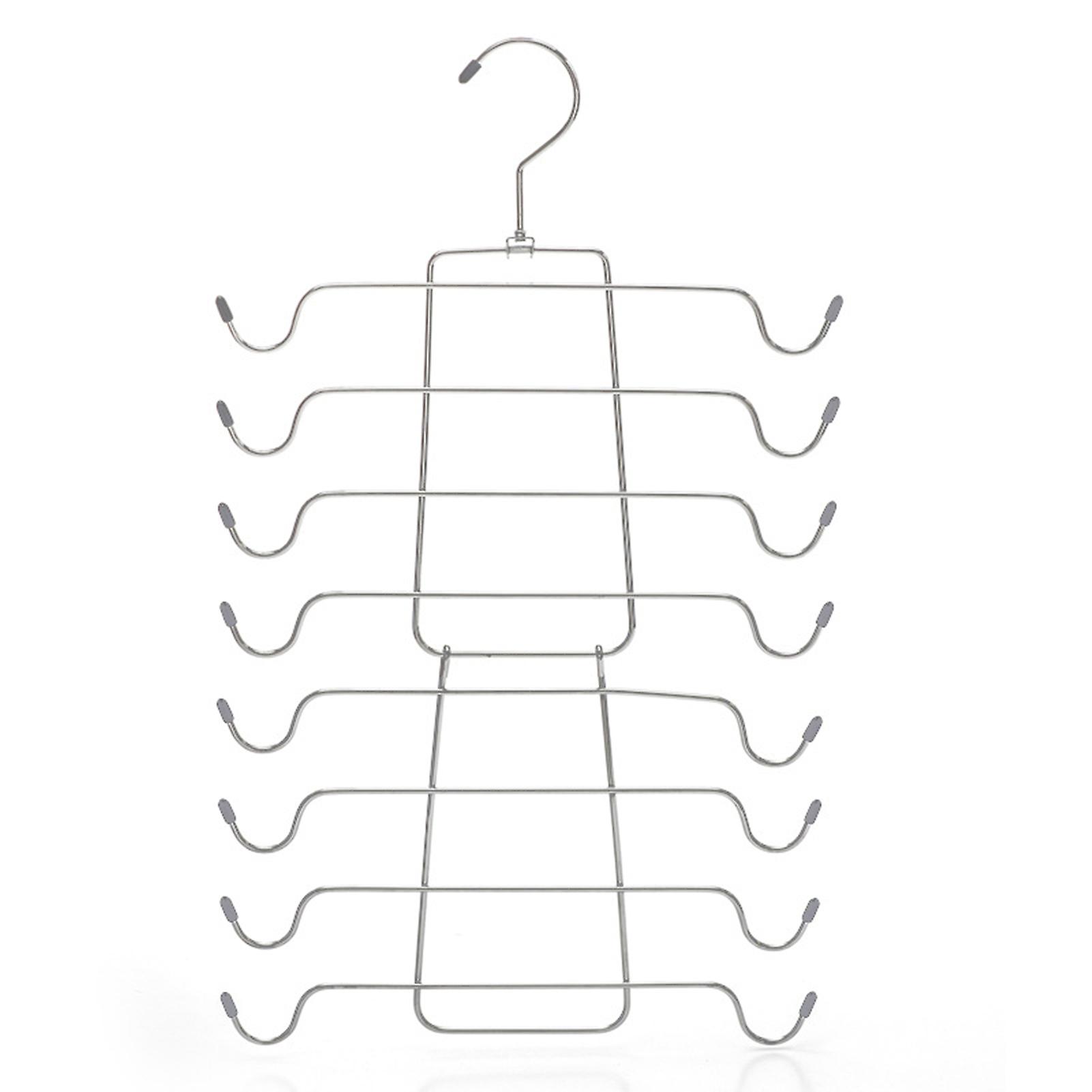 Multi-layer Underwear Hanger Foldable Alloy Clothes-rack Clothes Storage Accessory