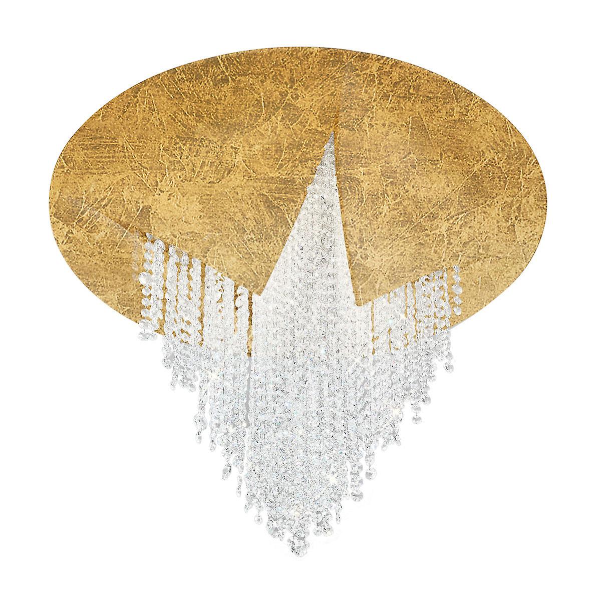 Fonte Di Luce Led Dimmable Ceiling Light Gold Leaf