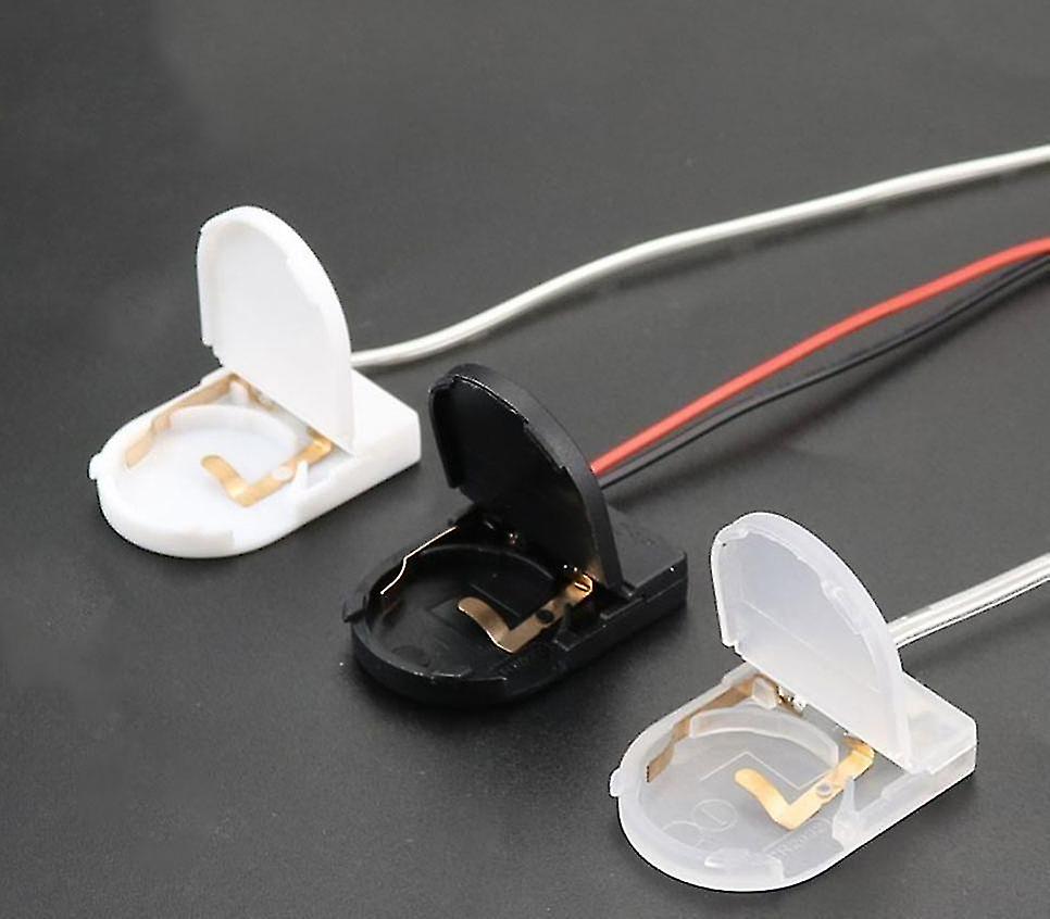 Button Coin, Cell Battery Socket, Holder Case Cover With On-off Switch, Storage