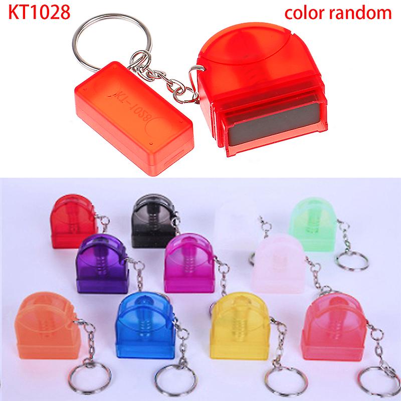 Kt1028 اسم سلسلة المفاتيح ختم التوقيع المطاط فلاش ختم التحبير الذاتي المسجلة
