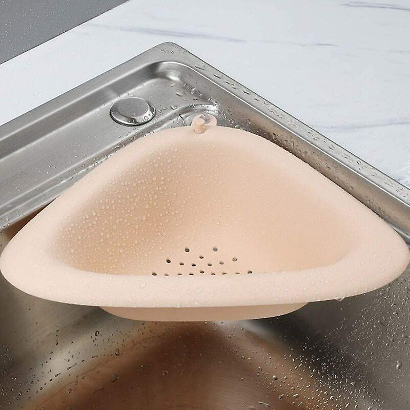 Sink Strainer Sink Drain Shelf Kitchen Sink Triangular Sink Strainer Sponge Holder For Bathroom Kitchen Rack Corner,