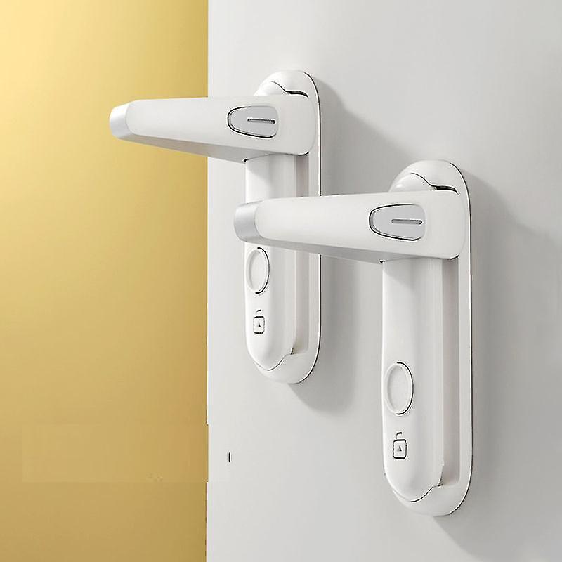 2pcs Childproof Door Lever Lock Baby Safety Door Handle Lock