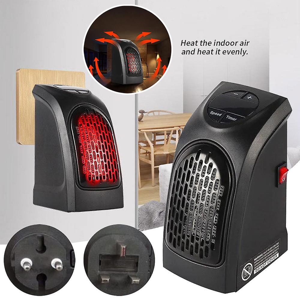 Ptc Plug In Heater Adjustable Thermostat Rotating Function Led Timer Control