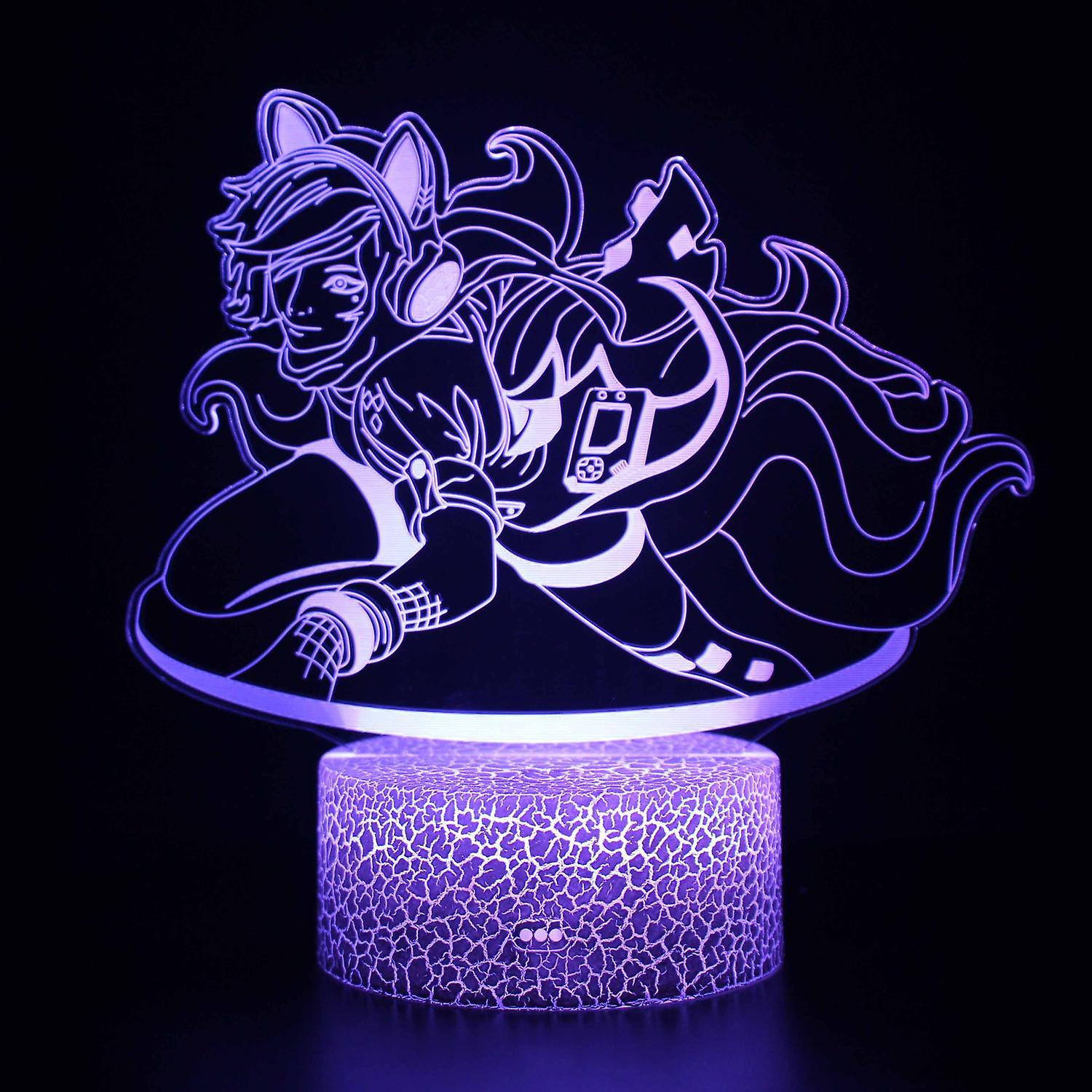 3D Touch Light Night 7 colors remote control Style #1239