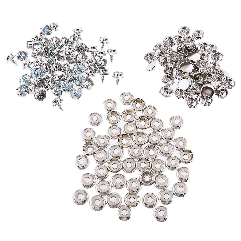 150Pcs Boat Marine Canvas Fabric Snap Cover Button & Socket Kit