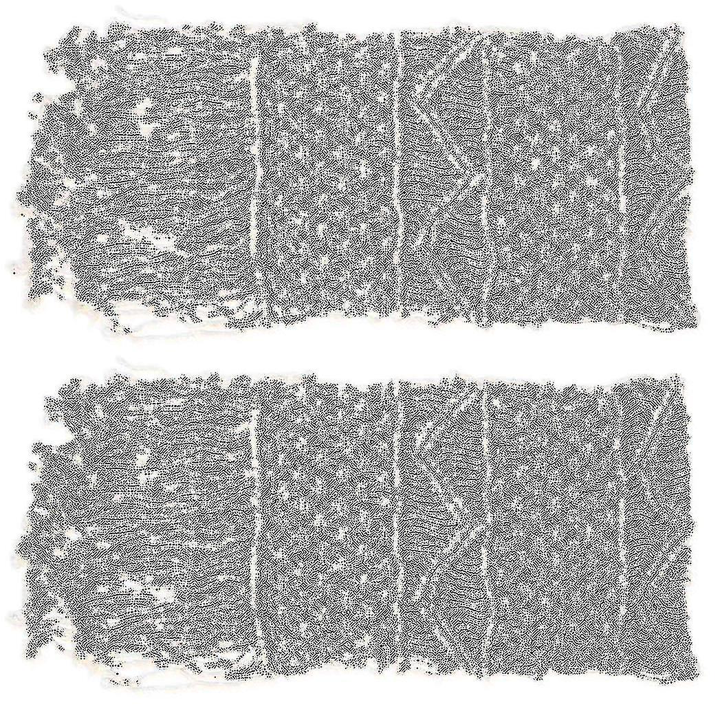 2 Pcs 35x160cm Macrame Table Runner With Tassels Bohemian Woven Table Runner Handmade Macrame Table