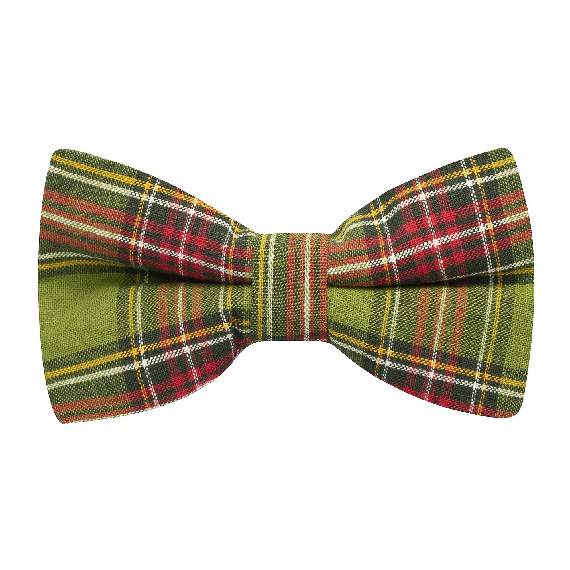 Traditional Green Tartan Bow Tie