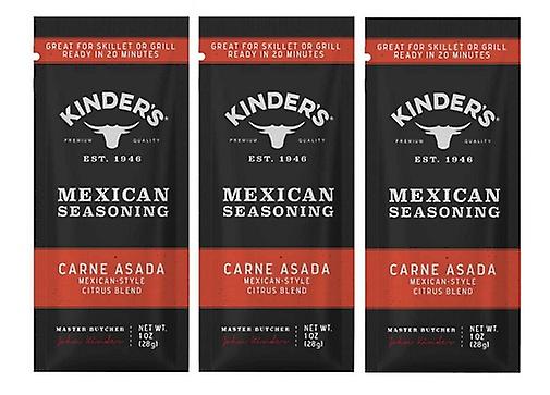 Kinder's Mexican Carne Asada Seasoning Mix 3 Pack