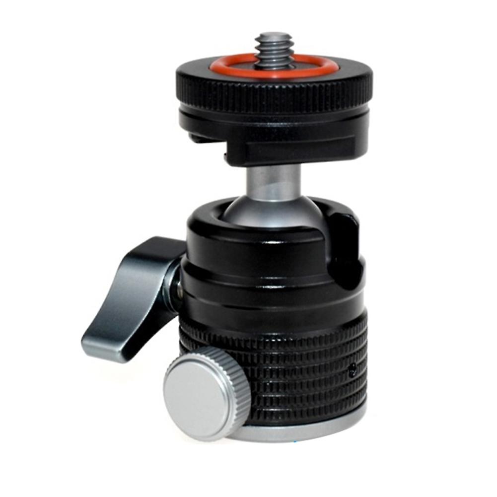 Mini Ball Head Tripod Head with Universal 1/4 Inch Screw Mounts for DSLR Cameras Flash Tripod Monop