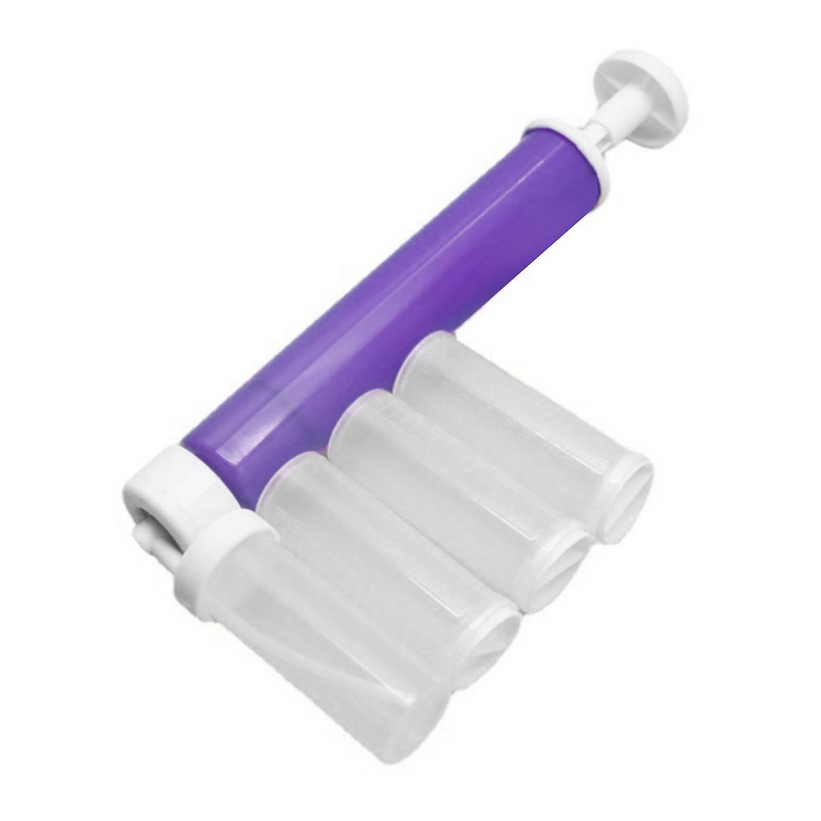 Cake Airbrush Duster Powder Sprayer Manual Spraying Tool Set for Bakery Decoration Purple