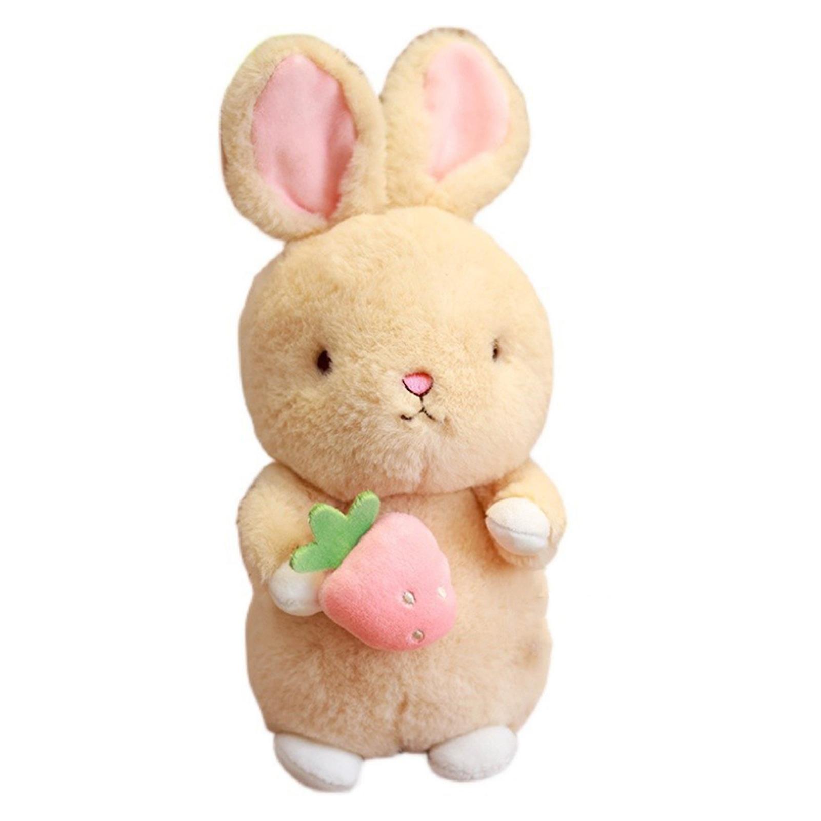 Carrot Rabbit Plushy with Q Version Cuddly Animal Toys Sleeping Pillow Toy