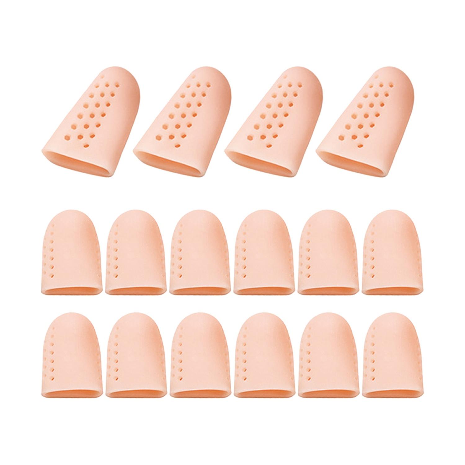 8Pairs/Set Breathable Toe Protector Ventilation Hole Moderate Thickness Silicone Big Toe Bunion