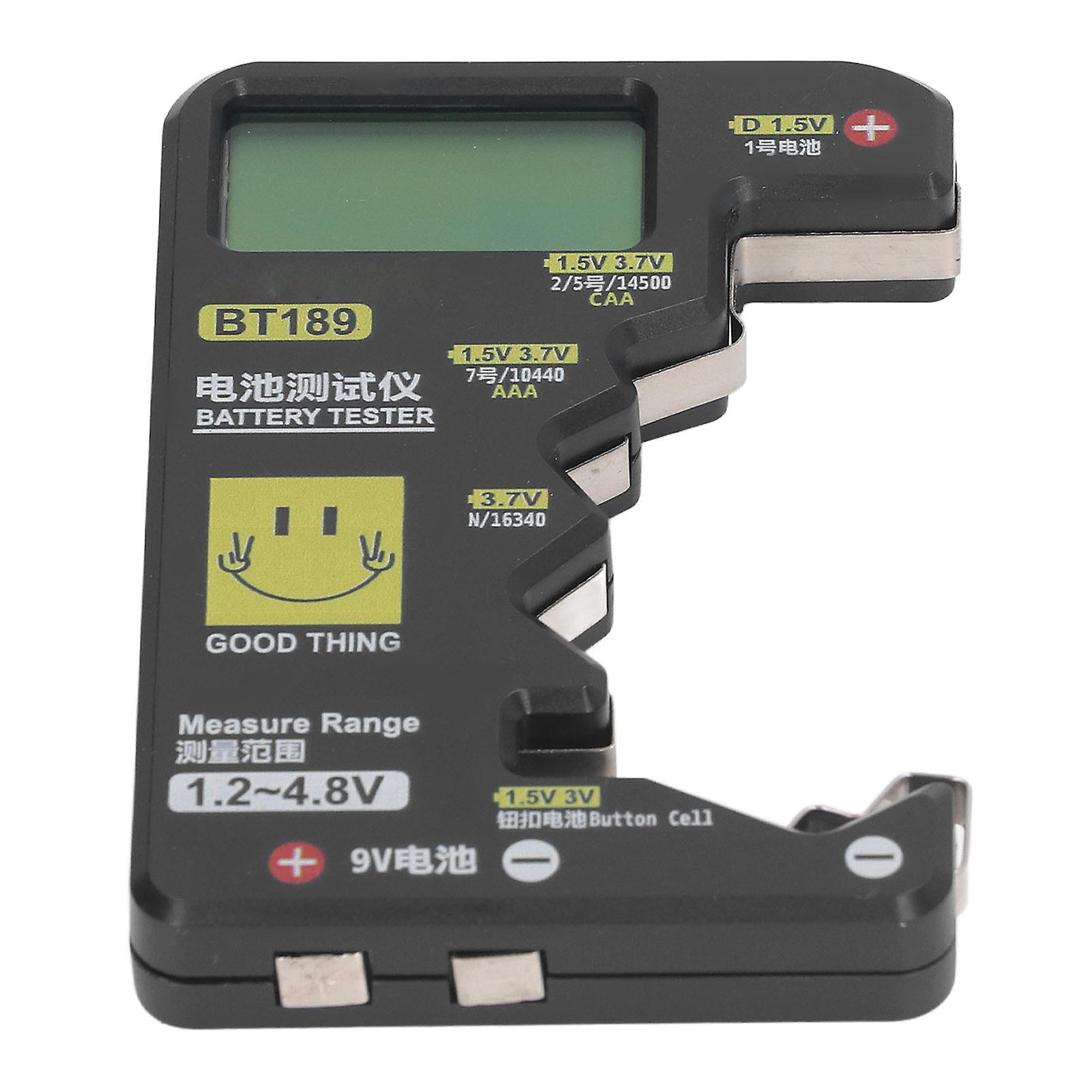 Digital Battery Tester Large LCD Screen Universal Battery Capacity Detector for N D C AA AAA Button Cell 