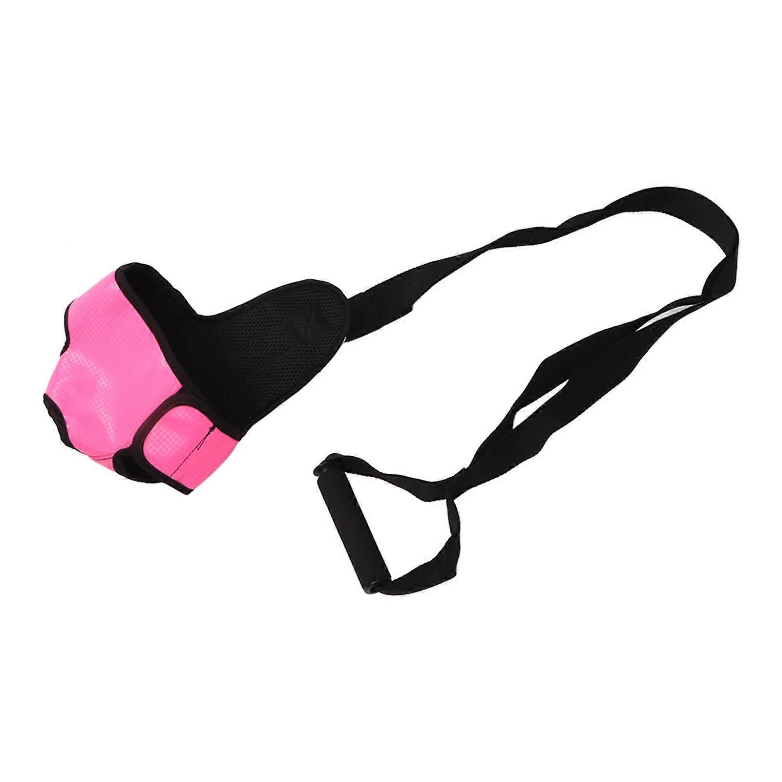 Foot Stretching Strap Adjustable Relax Muscles Elastic Breathable Rose Red Leg Stretch Strap for Fasciitis